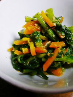 春菊とにんじんのナムル-レシピのメイン写真