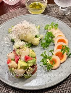 ほたて貝柱とアボカドのタルタルサラダ-レシピのメイン写真