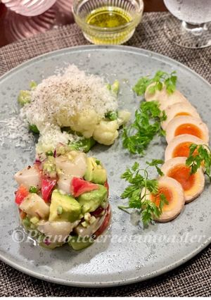 ほたて貝柱とアボカドのタルタルサラダ-レシピのメイン写真