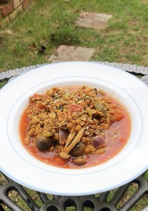 レンズ豆のトマト煮込みスープ-レシピのメイン写真