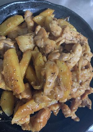 鶏ももとじゃがいものの焼肉味噌炒め-レシピのメイン写真