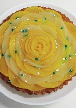 ピーチタルトケーキ-レシピのメイン写真