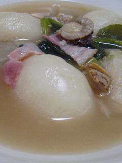 カブとほたてのスープ-レシピのメイン写真