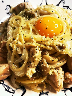 チキンときのこのカルボナーラ!!-レシピのメイン写真