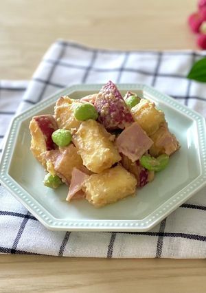 さつま芋と枝豆のマヨサラダ☆きな粉入り-レシピのメイン写真