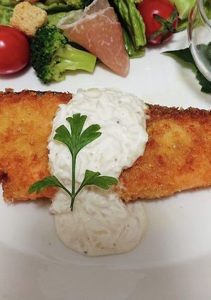 サーモンのタルタルのっけ-レシピのメイン写真