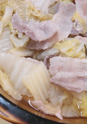 白菜と豚バラ肉の重ね蒸し-レシピのメイン写真