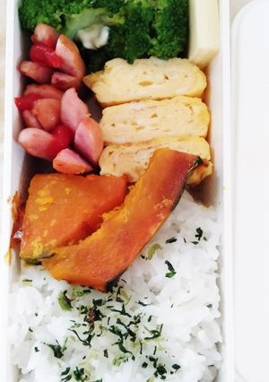焼きかぼちゃ弁当(娘用)-レシピのメイン写真