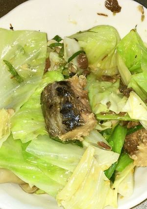 鯖水煮とキャベツと大葉のポン酢サラダ-レシピのメイン写真