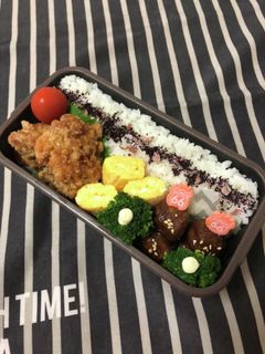 男子高校生弁当9/9唐揚げ弁当-レシピのメイン写真
