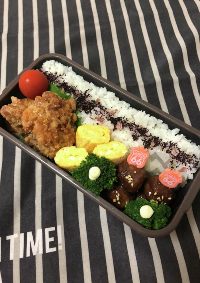 男子高校生弁当9/9唐揚げ弁当-レシピのメイン写真