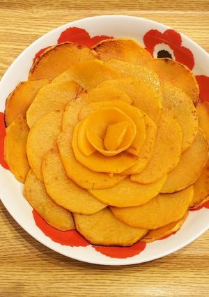 バターナッツかぼちゃ簡単ソテー＊花飾り＊-レシピのメイン写真