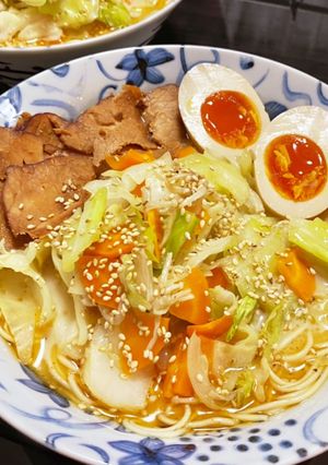 野菜たっぷり♡市販ラーメン-レシピのメイン写真