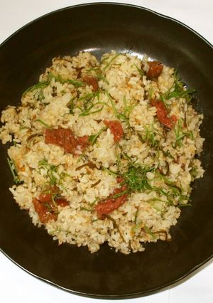 塩昆布梅もち麦入りご飯♪簡単おにぎり-レシピのメイン写真