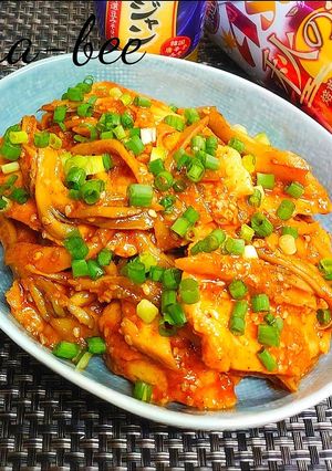 むね肉と舞茸の甘辛コチュジャン炒め-レシピのメイン写真