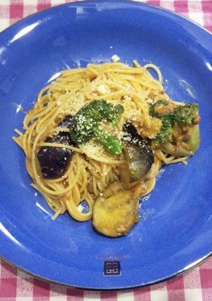 なすとトマトのパスタ-レシピのメイン写真