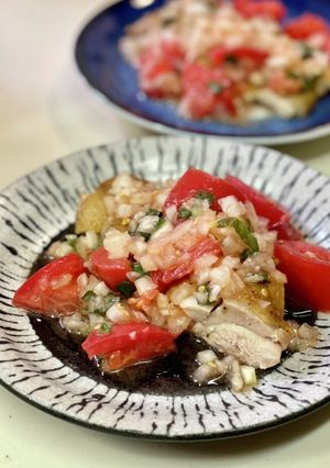 鶏モモのトマトサルサ-レシピのメイン写真