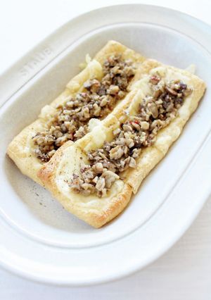 低糖質おつまみ【油揚げ焼き（きのこチーズ-レシピのメイン写真