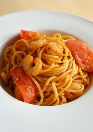 簡単！エビとトマトのシンプルパスタ-レシピのメイン写真