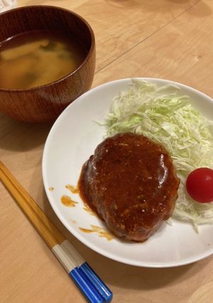 我が家のハンバーグ-レシピのメイン写真