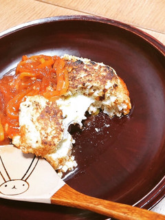 (覚書)大豆の水煮で煮込みハンバーグ-レシピのメイン写真