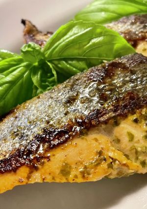 秋鮭のレモンバジル焼き-レシピのメイン写真