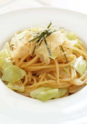 キャベツとうに醤の和風ペペロンチーノ-レシピのメイン写真