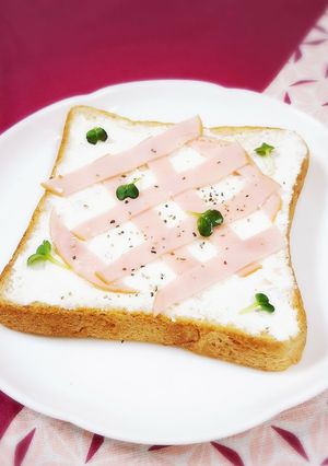 カッテージチーズ&ハムトースト-レシピのメイン写真