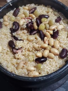 豆入り玄米もちもちご飯●お鍋で簡単!-レシピのメイン写真