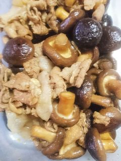 チビ椎茸と豚肉の甘辛煮〜-レシピのメイン写真