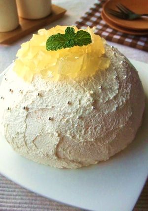 パインとゼリーの冷たいケーキ♪-レシピのメイン写真