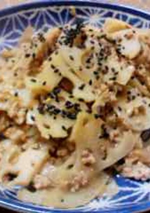 ❀サクサク❀挽肉入り❀蓮根のキンピラ❀-レシピのメイン写真