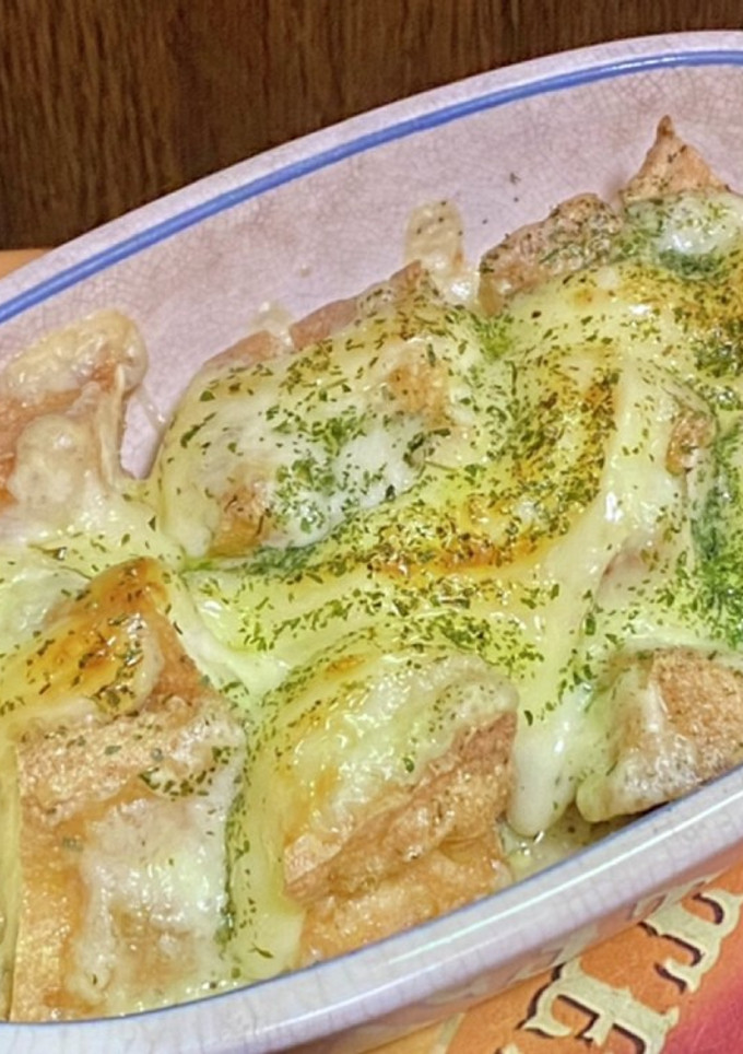 簡単一品・厚揚げのチーズ＆マヨネーズ焼き-レシピのメイン写真