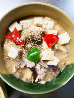 豚こまあっさり和風味塩麻婆豆腐茄子-レシピのメイン写真