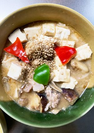 豚こまあっさり和風味塩麻婆豆腐茄子-レシピのメイン写真