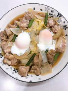 温玉のせ鶏すき煮-レシピのメイン写真