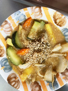 根菜甘酸味噌炒め温野菜サラダ-レシピのメイン写真