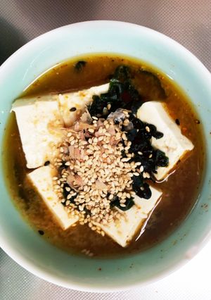 全てレンジくせになるピリ辛湯豆腐-レシピのメイン写真
