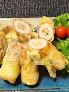 新生姜詰めちくわの磯部揚げ-レシピのメイン写真