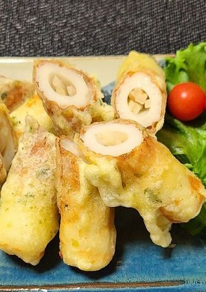 新生姜詰めちくわの磯部揚げ-レシピのメイン写真