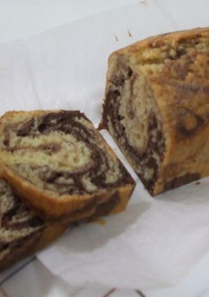 ノンバターで☆マーブルパウンドケーキ-レシピのメイン写真