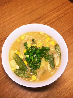 とうもろこしとじゃがいもの具沢山お味噌汁-レシピのメイン写真