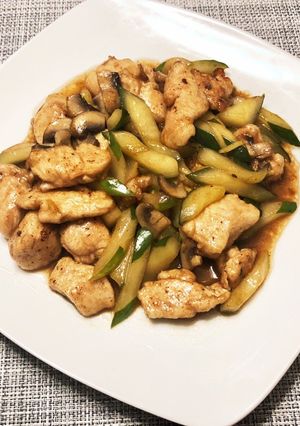 【減塩】鶏胸キュウリの中華風炒め-レシピのメイン写真