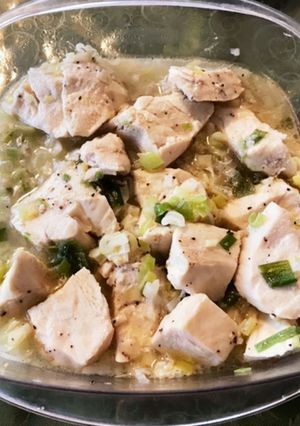 鶏胸肉の葱塩レモンダレ　火要らず&簡単-レシピのメイン写真
