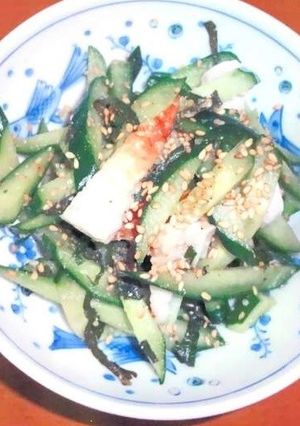 大葉が爽やかきゅうりとちくわの酢の物-レシピのメイン写真