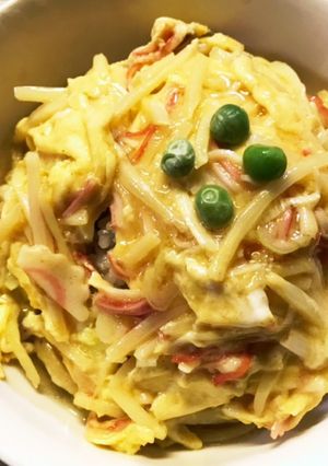 業スー☆たけのこ水煮とカニカマの天津炒飯-レシピのメイン写真
