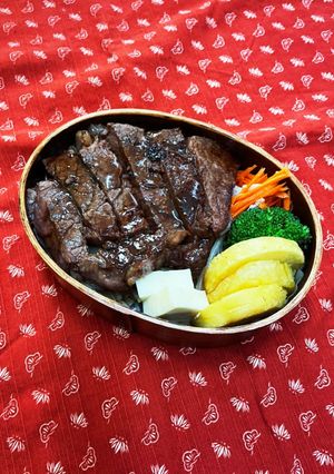 ステーキ弁当-レシピのメイン写真