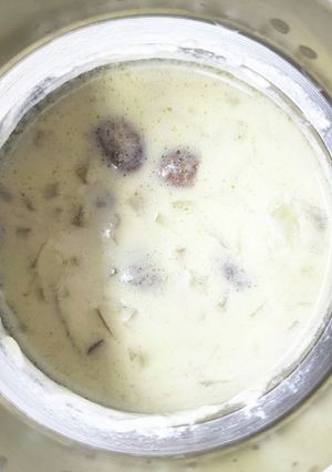スープジャー☆きのこともち麦のリゾット-レシピのメイン写真