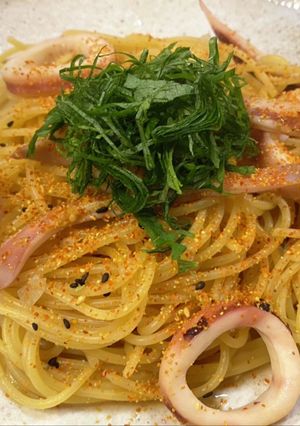イカの七味唐辛子パスタ-レシピのメイン写真