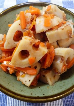 和惣菜☆れんこんとにんじんの煮物-レシピのメイン写真
